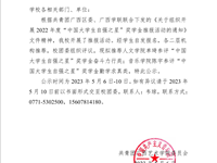 关于广西艺术学院推荐2022年度“中国大学生自强之星”奖学金候选人的公示